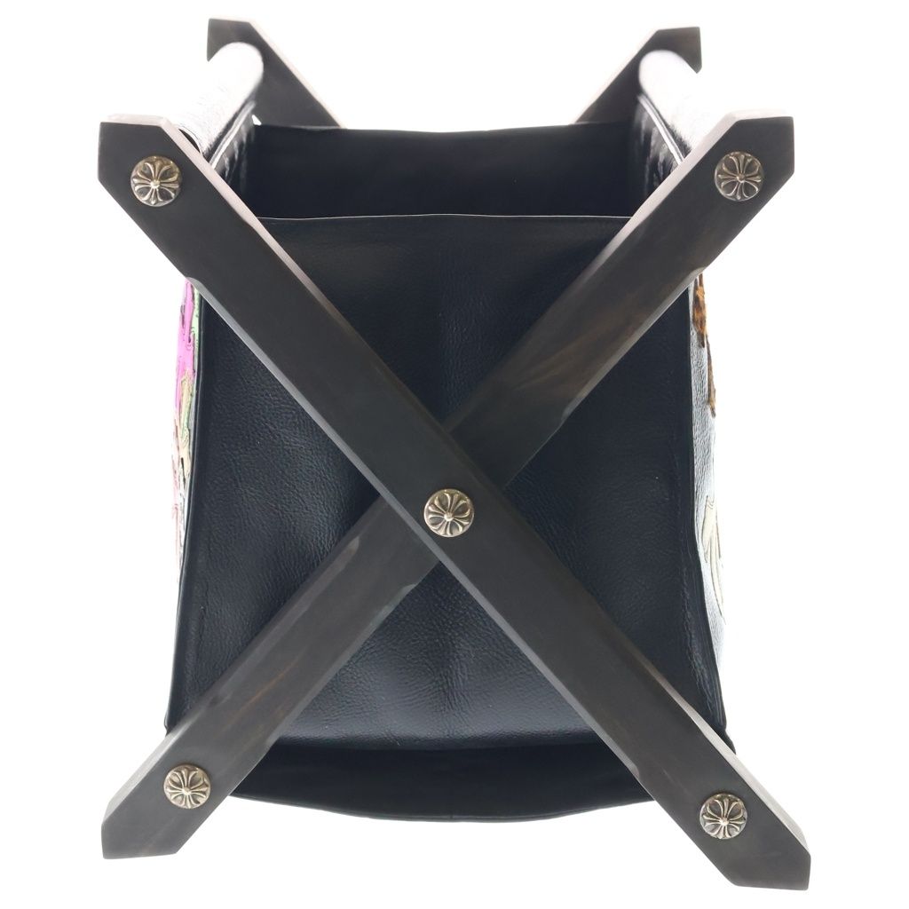 Chrome Hearts Magazine Rack Multi Cemetery Patch Ebony Leg Leather Shoulder — view 4