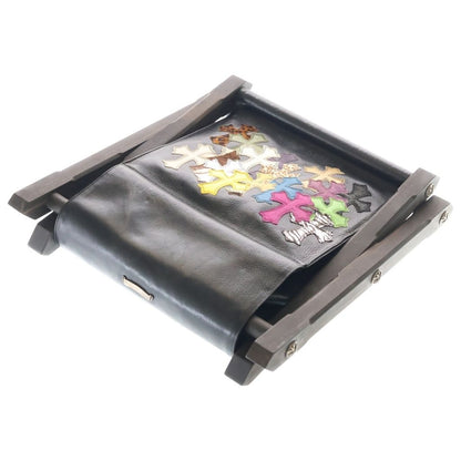 Chrome Hearts Magazine Rack Multi Cemetery Patch Ebony Leg Leather Shoulder — view 8
