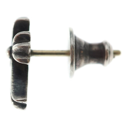 Chrome Hearts CH Crss 2 Fat CH Crossfat Stud Earrings Silver — view 3