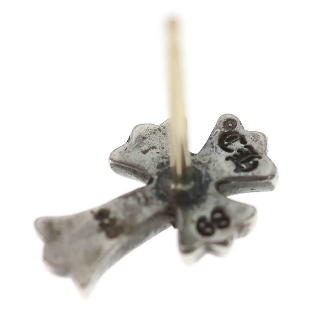 Chrome Hearts CH Crss 2 Fat CH Crossfat Stud Earrings Silver — view 6