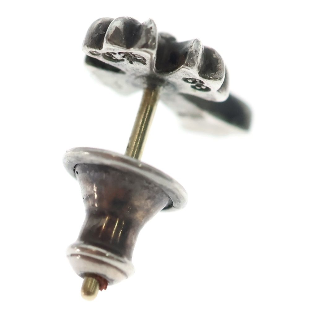 Chrome Hearts CH Crss 2 Fat CH Crossfat Stud Earrings Silver — view 2