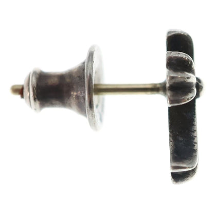 Chrome Hearts CH Crss 2 Fat CH Crossfat Stud Earrings Silver — view 4