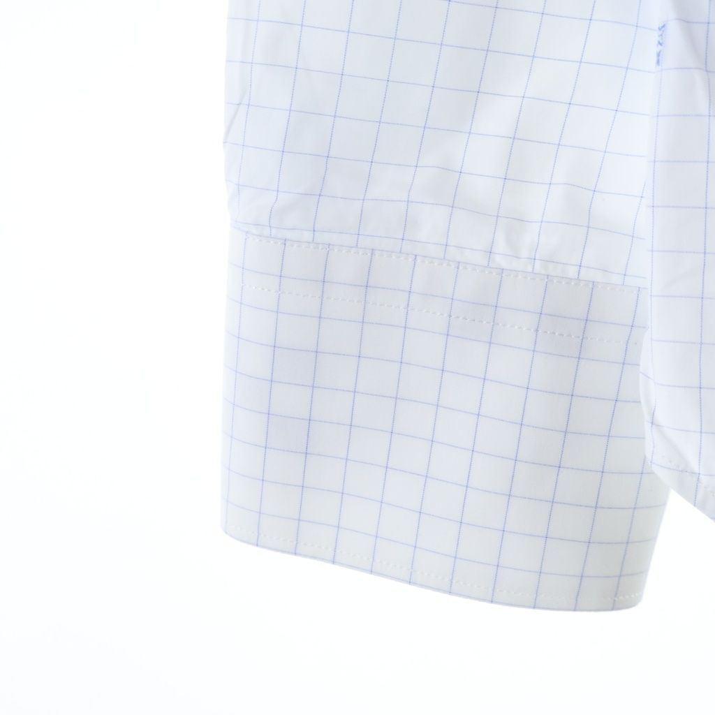 Louis Vuitton Check All Over Pattern LV Logo Embroidery Long Sleeve Shirt White — view 5