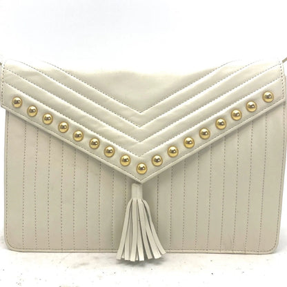 Saint Laurent Shoulder Bag Tassel Satchel Studs