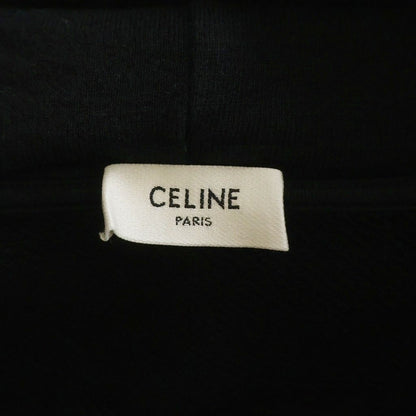 Celine Triomphe Hoodie Trio Cashmere Blend Pullover Sweatshirt Black — view 7