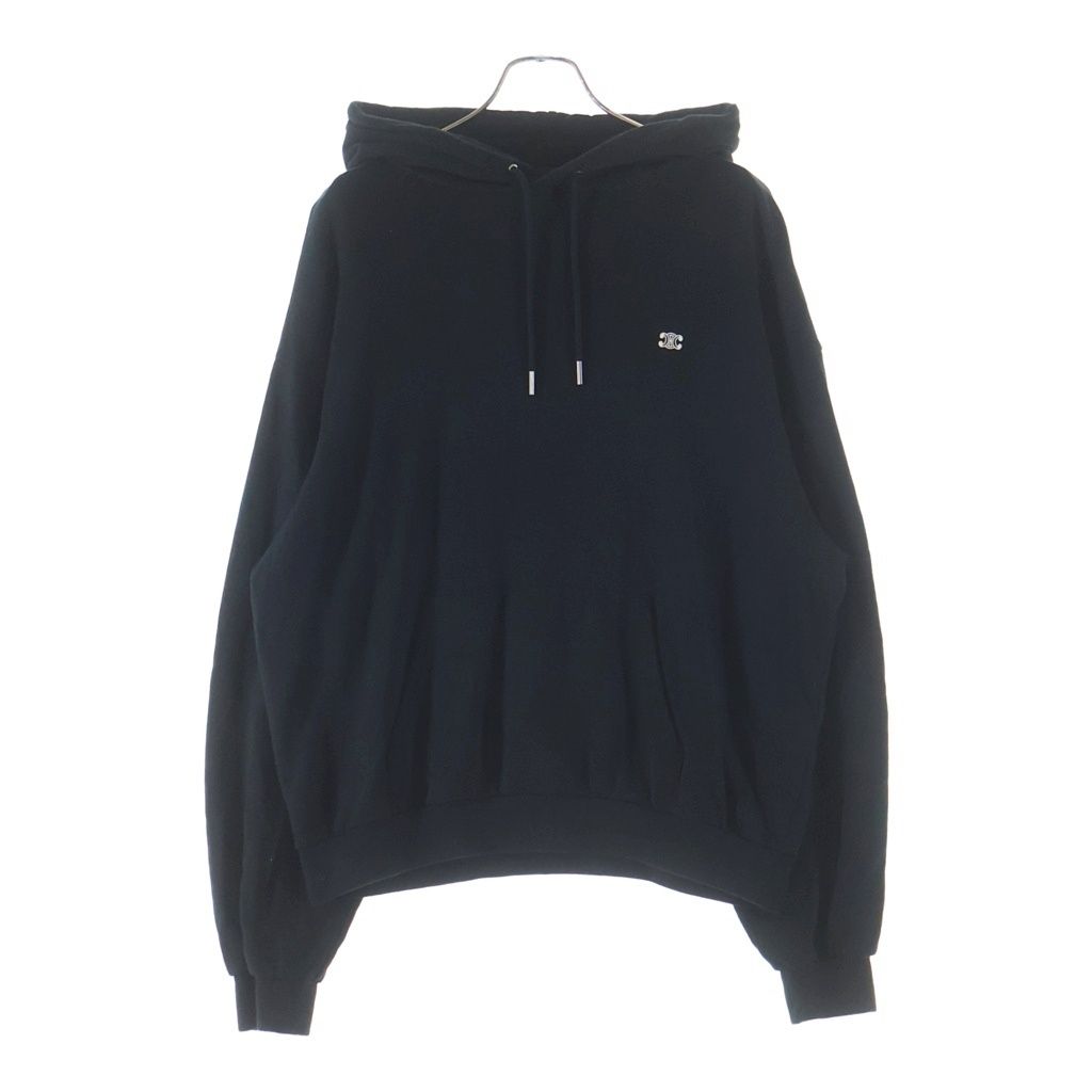 Celine Triomphe Hoodie Trio Cashmere Blend Pullover Sweatshirt Black