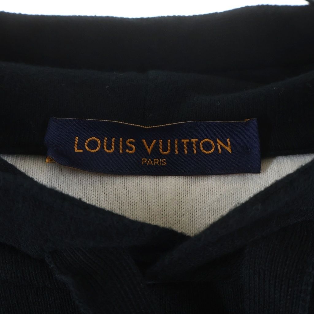 Louis Vuitton Monogram Gradient Knit Hoodie Pullover Black — view 6