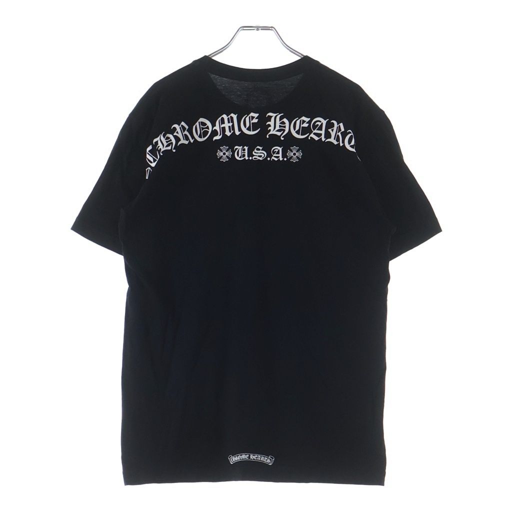 Chrome Hearts Arch Usa Logo Scroll Rabel Tee Label Chest Pocket Short Sleeve