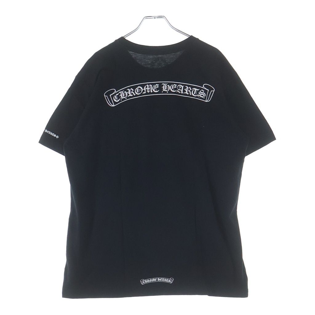 Chrome Hearts Scroll Rabel Tee Label Chest Pocket Short Sleeve Print T-Shirt