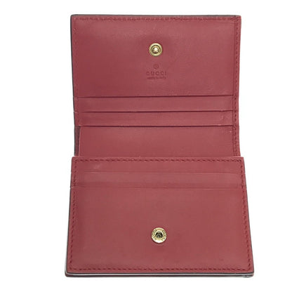 Gucci Bifold Wallet GG Supreme Cherry Mini 2 Stones Brown — view 7