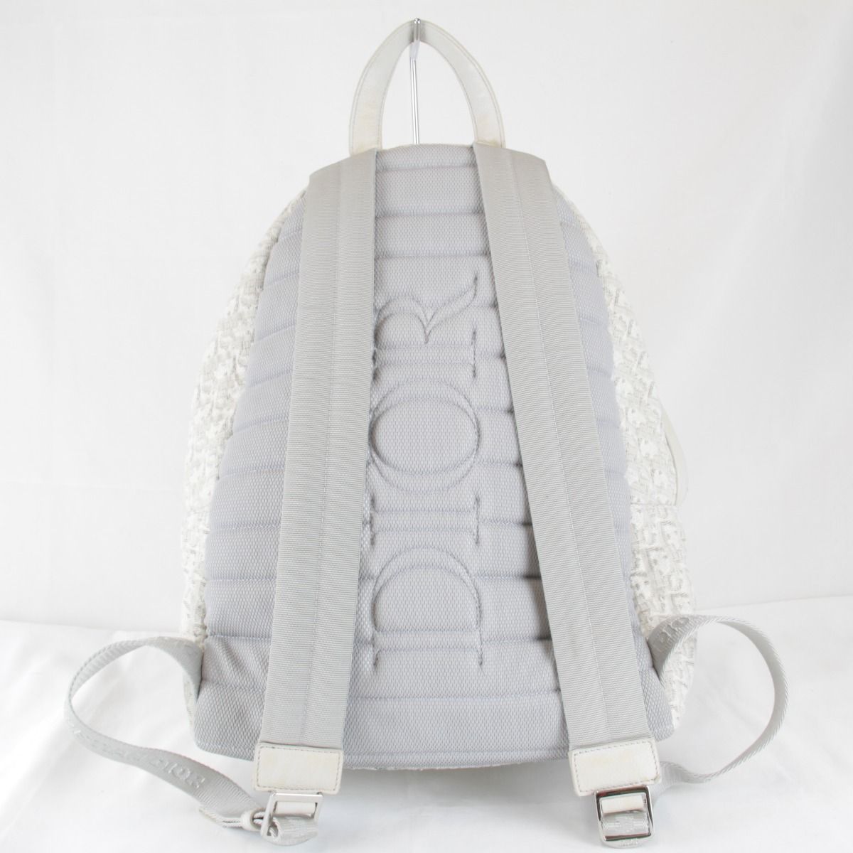 Dior Backpack Canvas Leather White — view 2