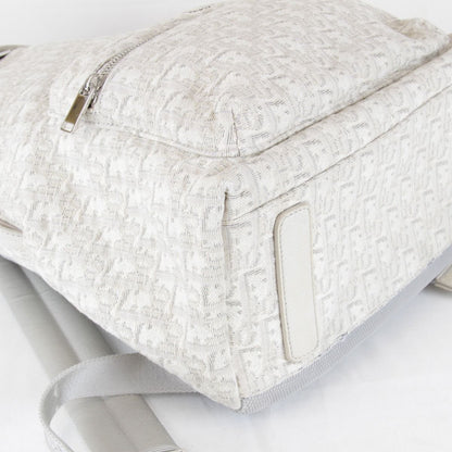 Dior Backpack Canvas Leather White — view 6