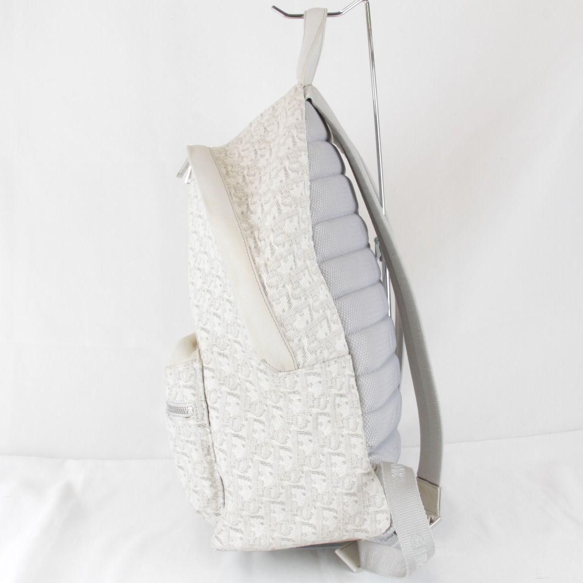 Dior Backpack Canvas Leather White — view 3