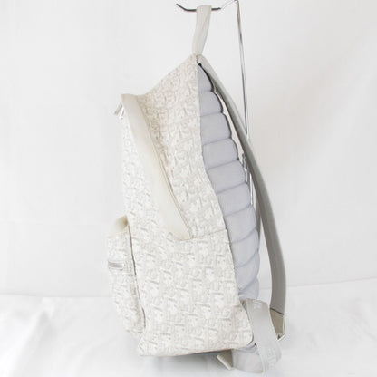 Dior Backpack Canvas Leather White — view 3