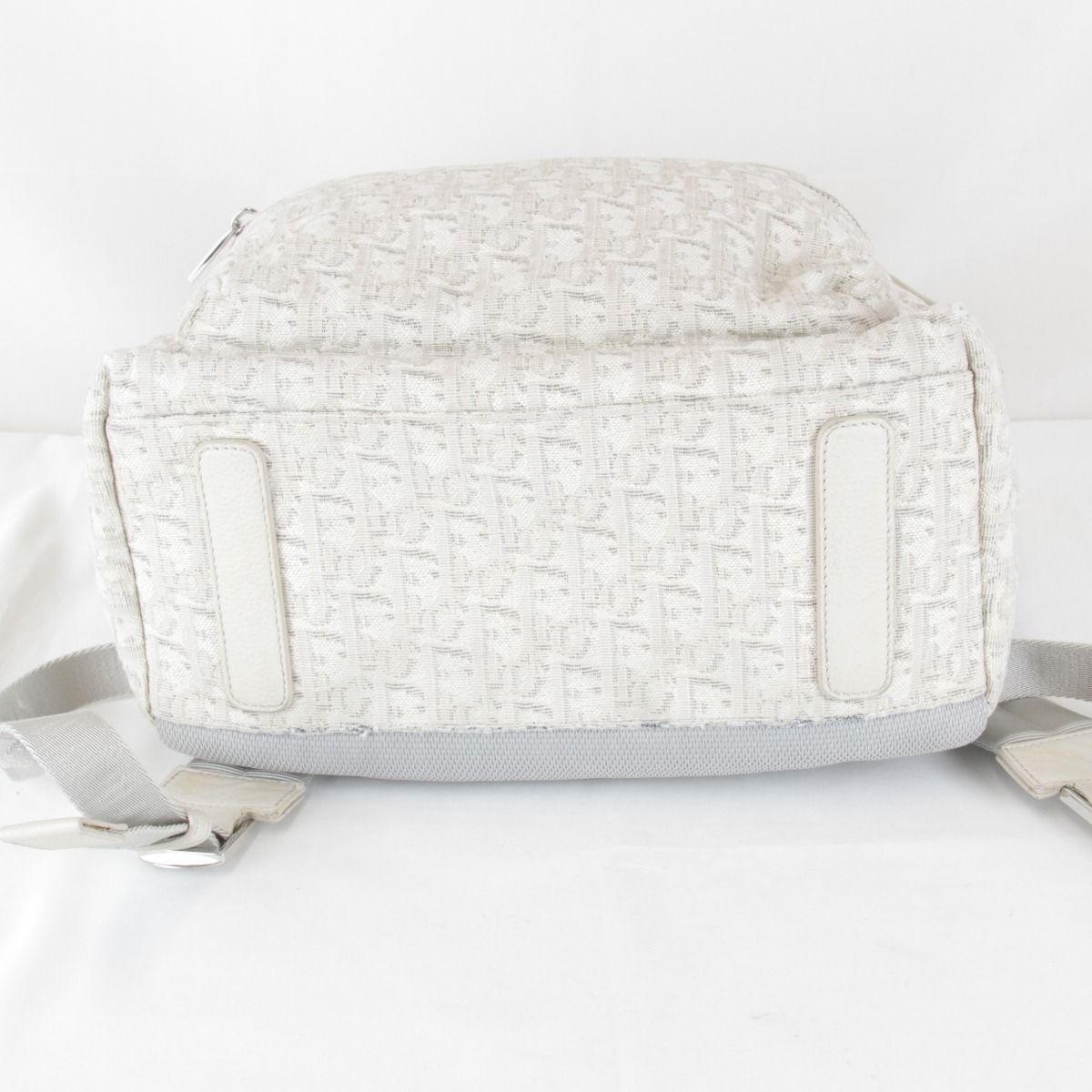 Dior Backpack Canvas Leather White — view 7