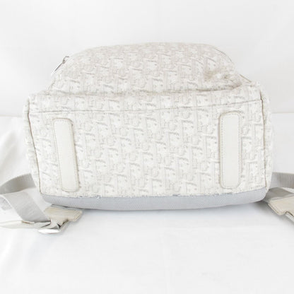 Dior Backpack Canvas Leather White — view 7
