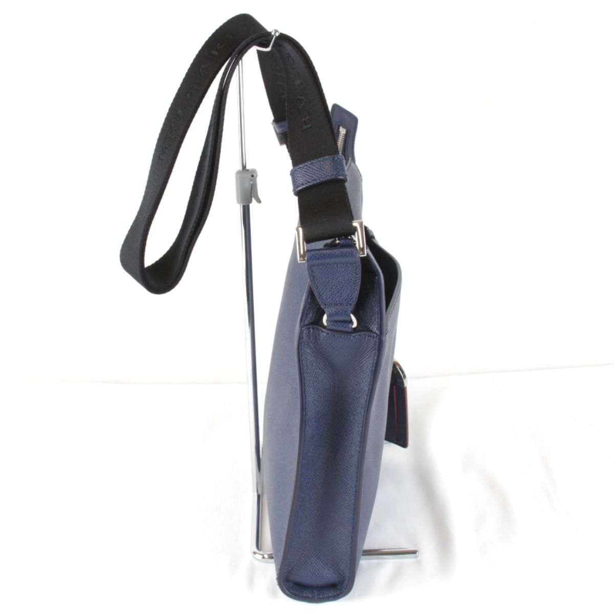 Bvlgari Shoulder Bag Leather Blue — view 2