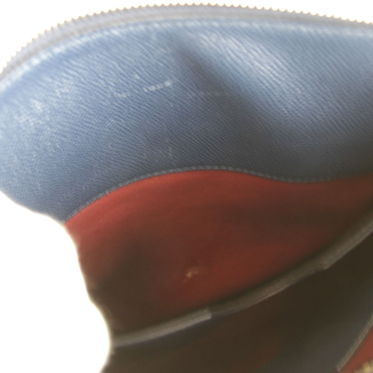 Bvlgari Shoulder Bag Leather Blue — view 5