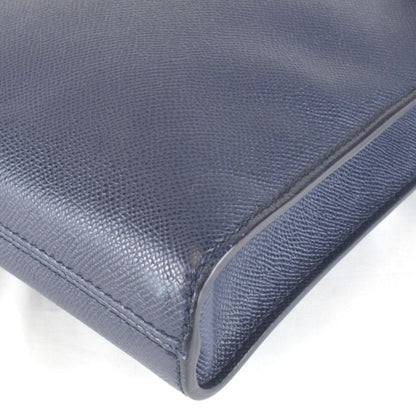 Bvlgari Shoulder Bag Leather Blue — view 4