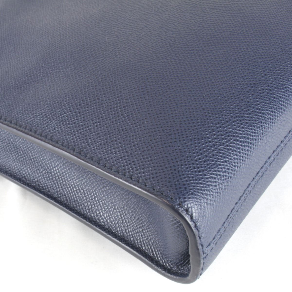 Bvlgari Shoulder Bag Leather Blue — view 3