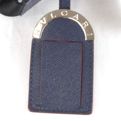 Bvlgari Shoulder Bag Leather Blue — view 9