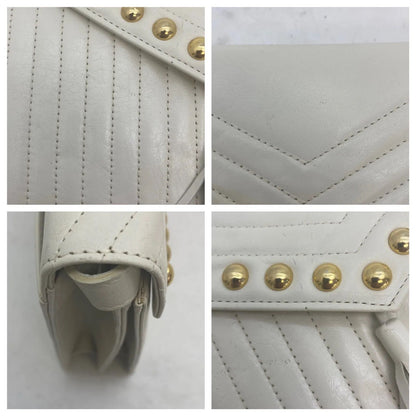 Saint Laurent Shoulder Bag Tassel Satchel Studs — view 8