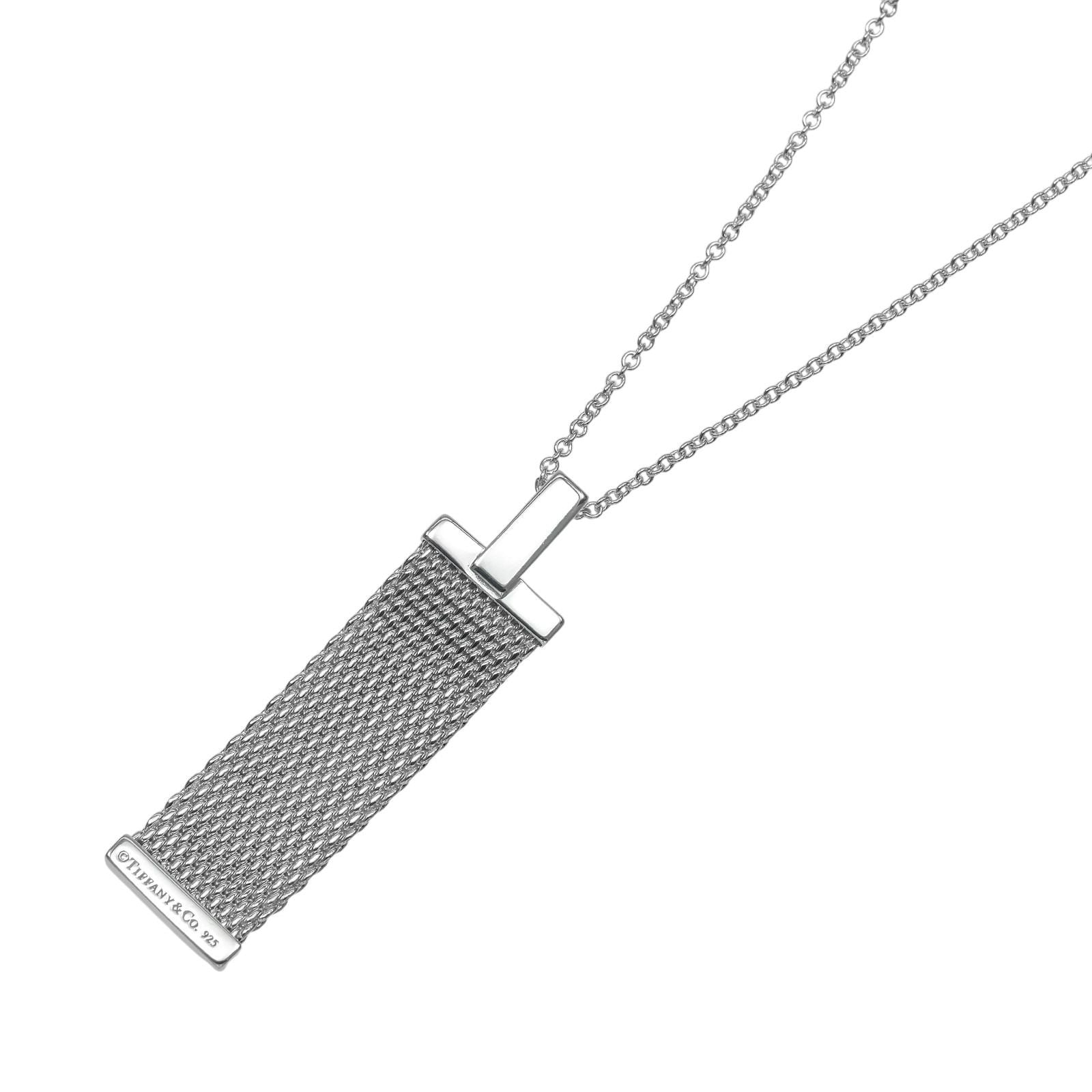 Tiffany & Co Somerset 925 Sterling Silver Diamond Necklace — view 3