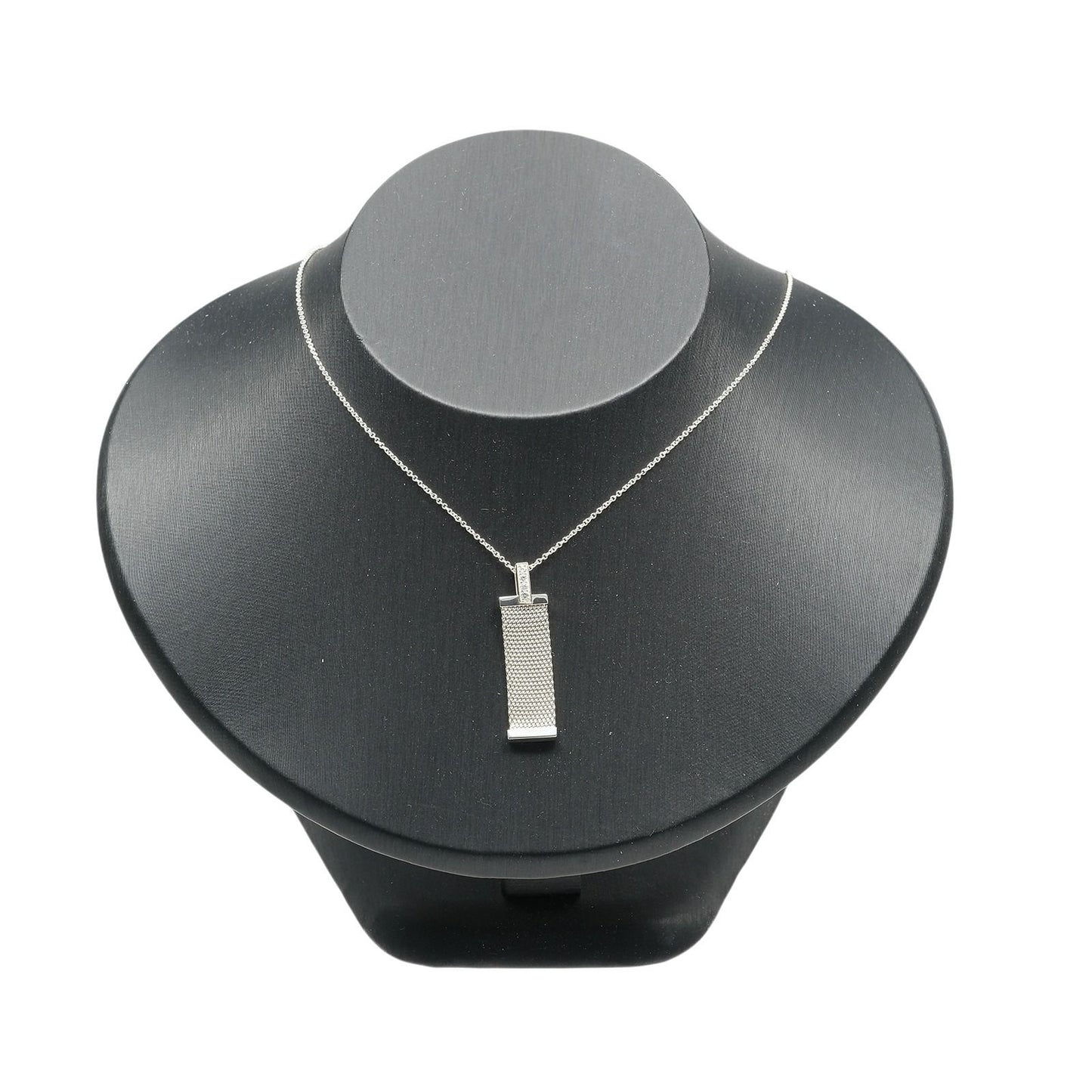 Tiffany & Co Somerset 925 Sterling Silver Diamond Necklace — view 2