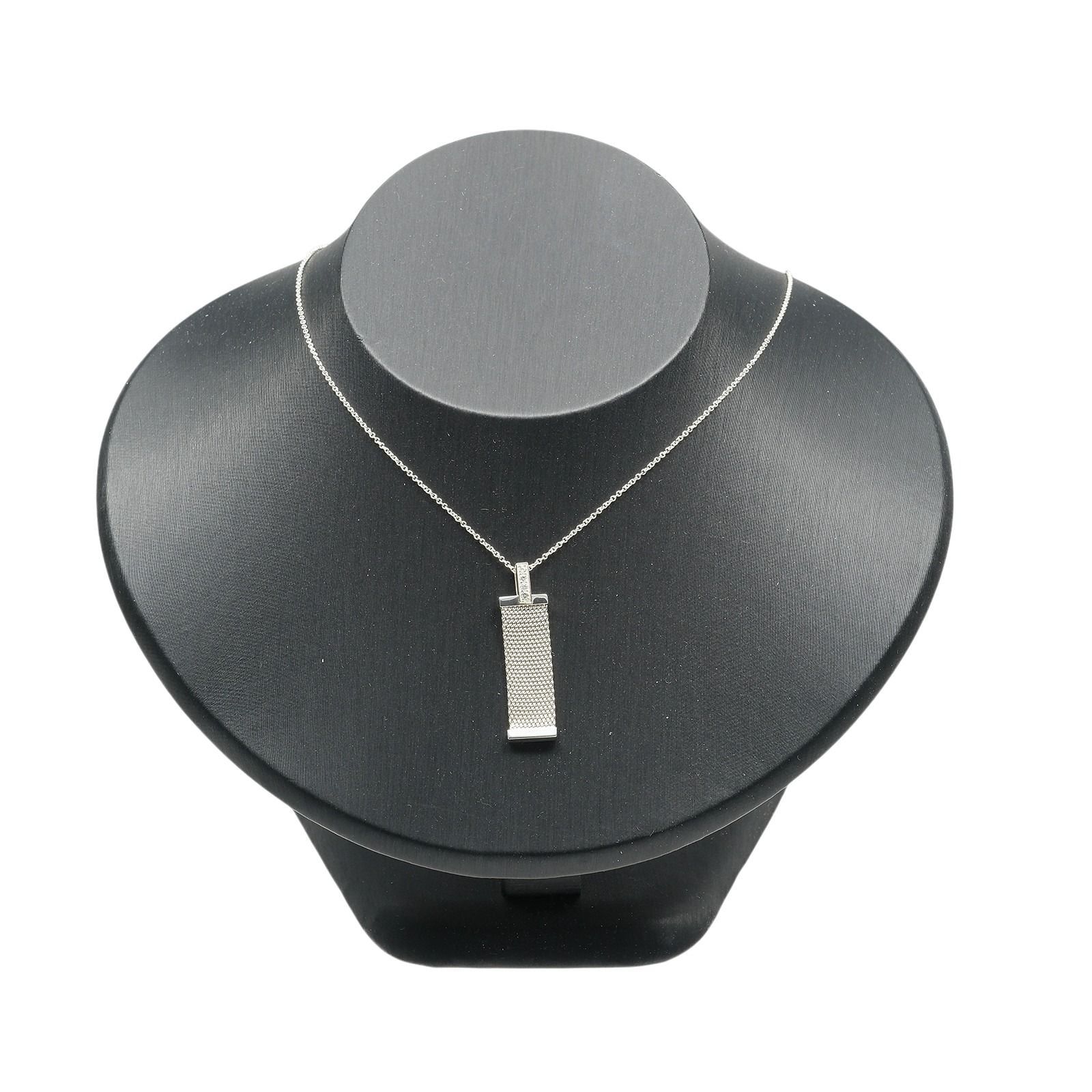 Tiffany & Co Somerset 925 Sterling Silver Diamond Necklace — view 2