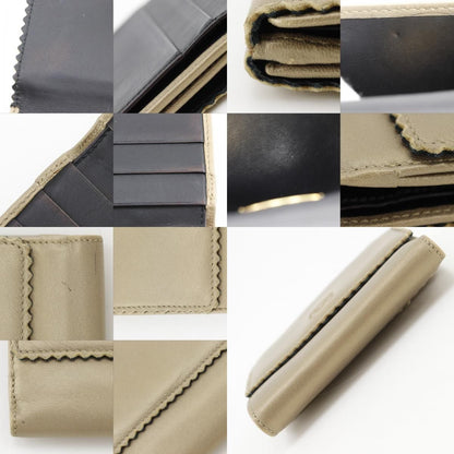 Loewe Anagram Leather Gold Bifold Wallet — view 8