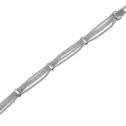 Tiffany & Co T Rope Buckle Motif 925 Sterling Silver Bracelet — view 9