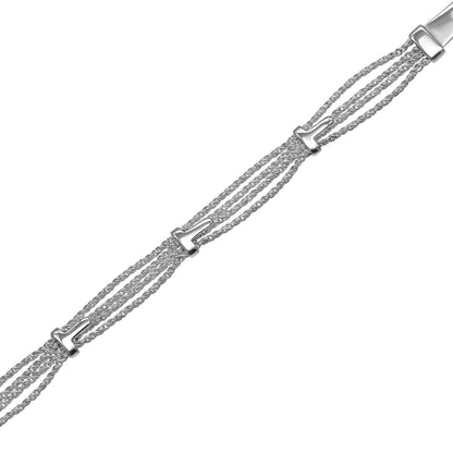 Tiffany & Co T Rope Buckle Motif 925 Sterling Silver Bracelet — view 6