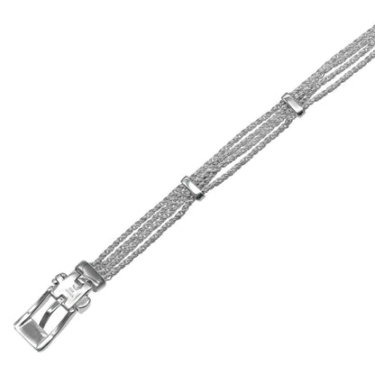 Tiffany & Co T Rope Buckle Motif 925 Sterling Silver Bracelet — view 8