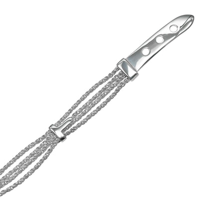Tiffany & Co T Rope Buckle Motif 925 Sterling Silver Bracelet — view 7