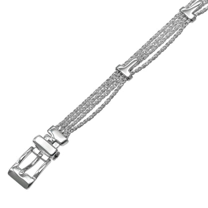 Tiffany & Co T Rope Buckle Motif 925 Sterling Silver Bracelet — view 5