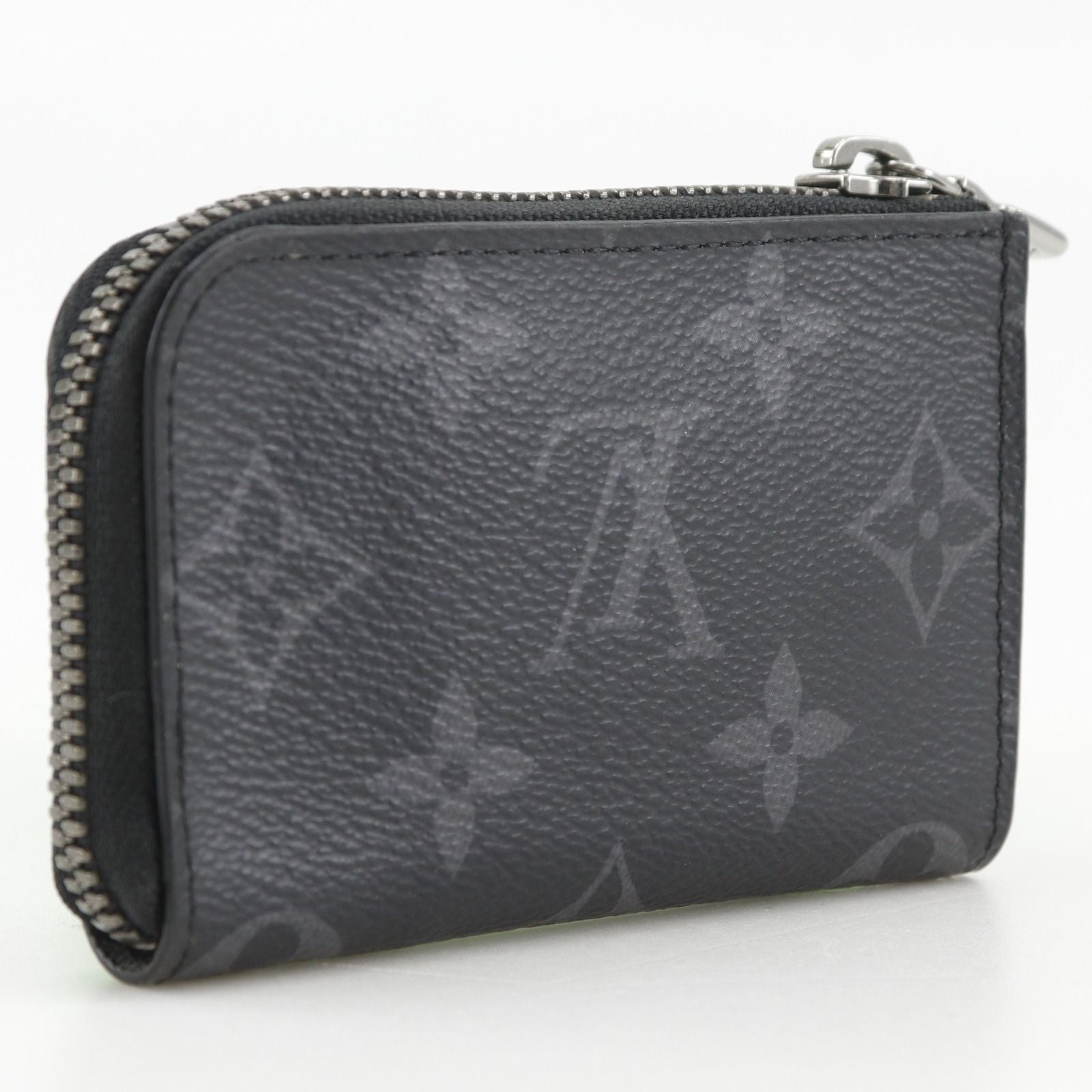 Louis Vuitton Monogram Eclipse Black Coin Case — view 3