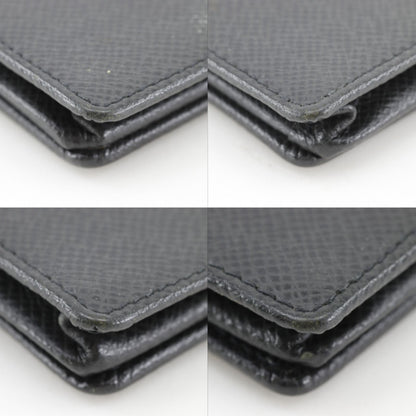 Louis Vuitton Porte Monet Boite Taiga Ardoise Black Coin Case — view 4