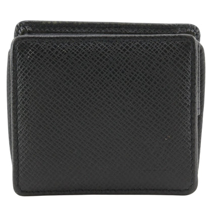 Louis Vuitton Porte Monet Boite Taiga Ardoise Black Coin Case