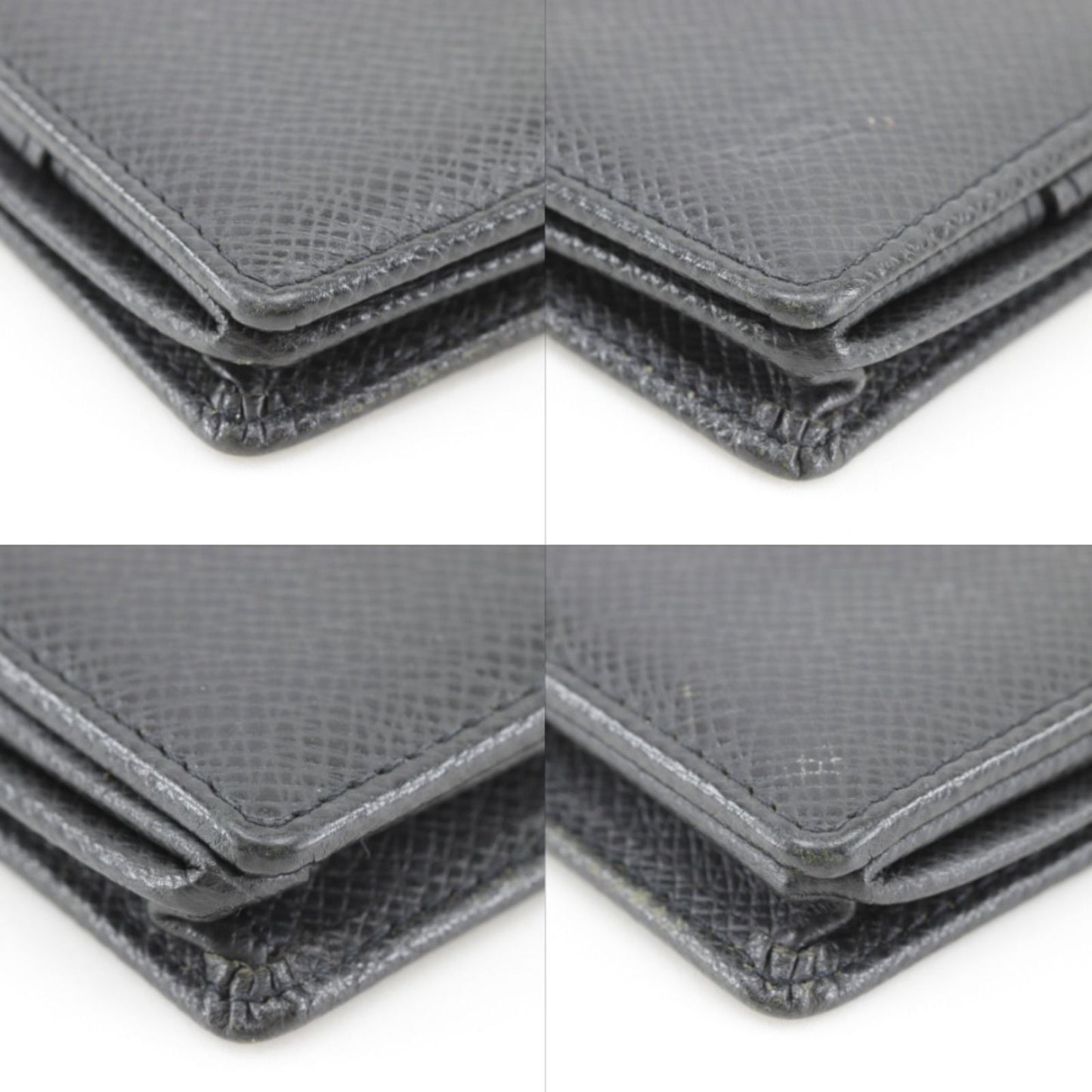 Louis Vuitton Porte Monet Boite Taiga Ardoise Black Coin Case — view 5