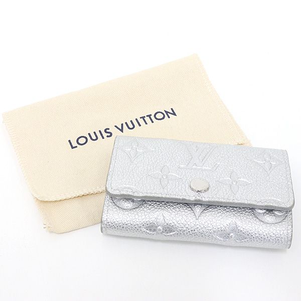Louis Vuitton Key Case Multicles 6 Monogram Empreinte Silver Key Holder — view 6