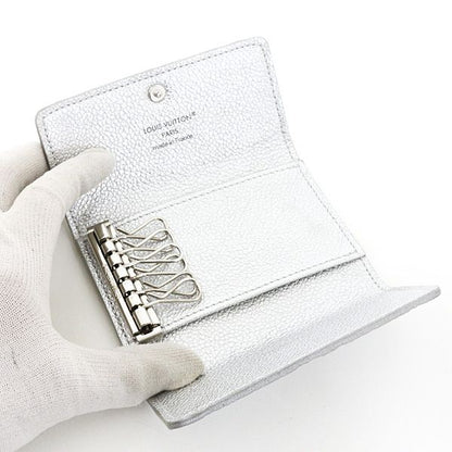 Louis Vuitton Key Case Multicles 6 Monogram Empreinte Silver Key Holder — view 3