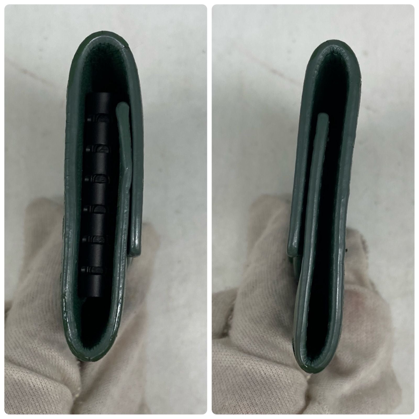 Bottega Veneta Key Case Key 6 Intre Green Key Holder — view 5