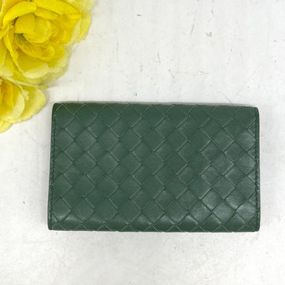 Bottega Veneta Key Case Key 6 Intre Green Key Holder — view 3