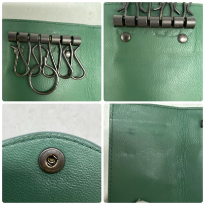 Bottega Veneta Key Case Key 6 Intre Green Key Holder — view 8