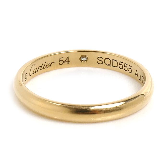 Cartier 18k Yellow Gold Wedding Diamond Ring — view 4