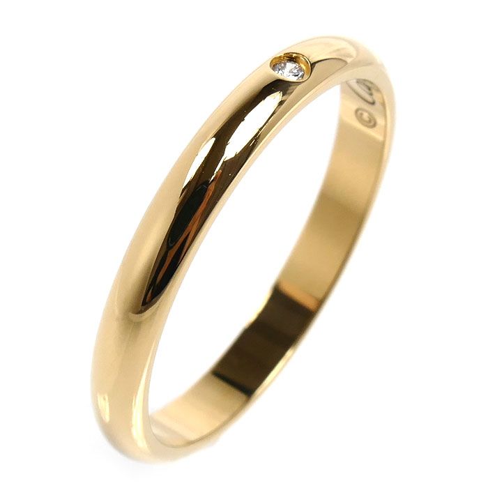 Cartier 18k Yellow Gold Wedding Diamond Ring — view 2