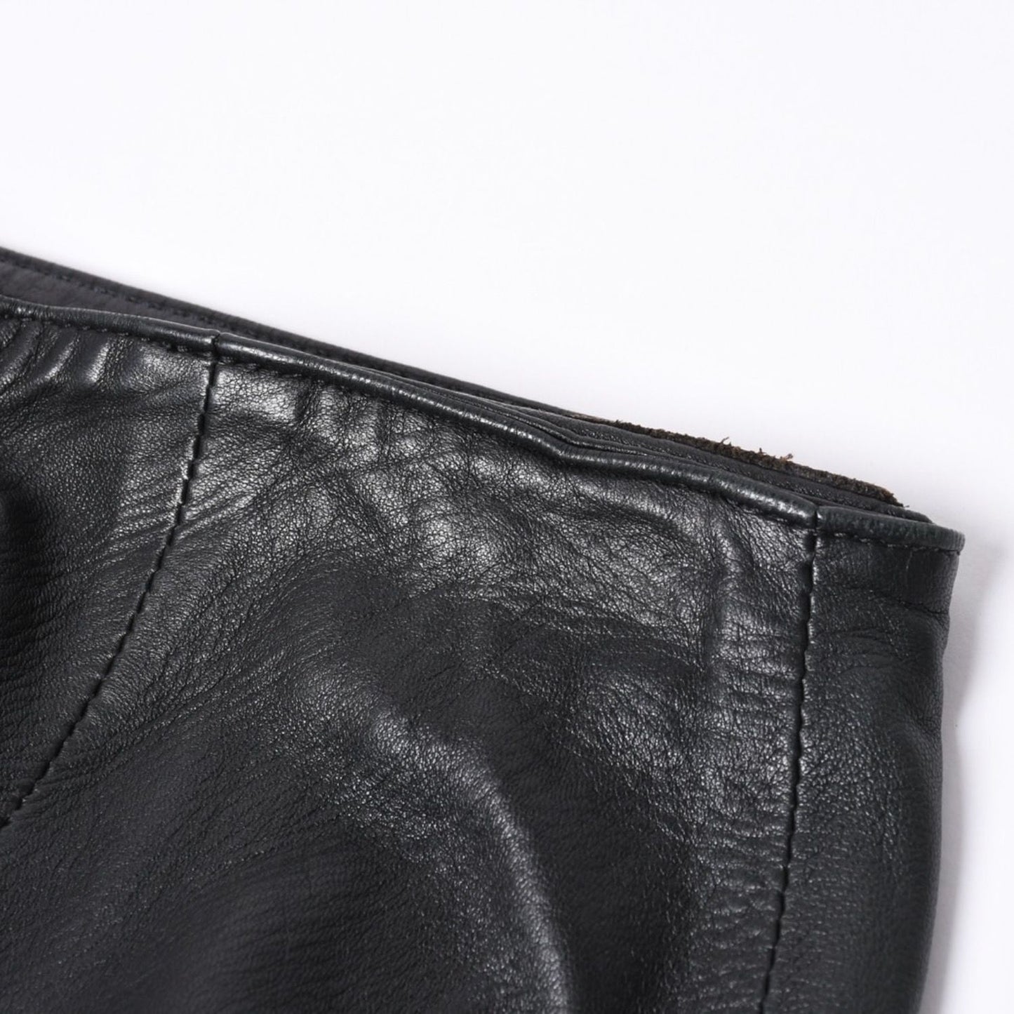 Chrome Hearts Half Dagger Zip Leather Skirt 26 Black 925 Sterling Silver — view 6