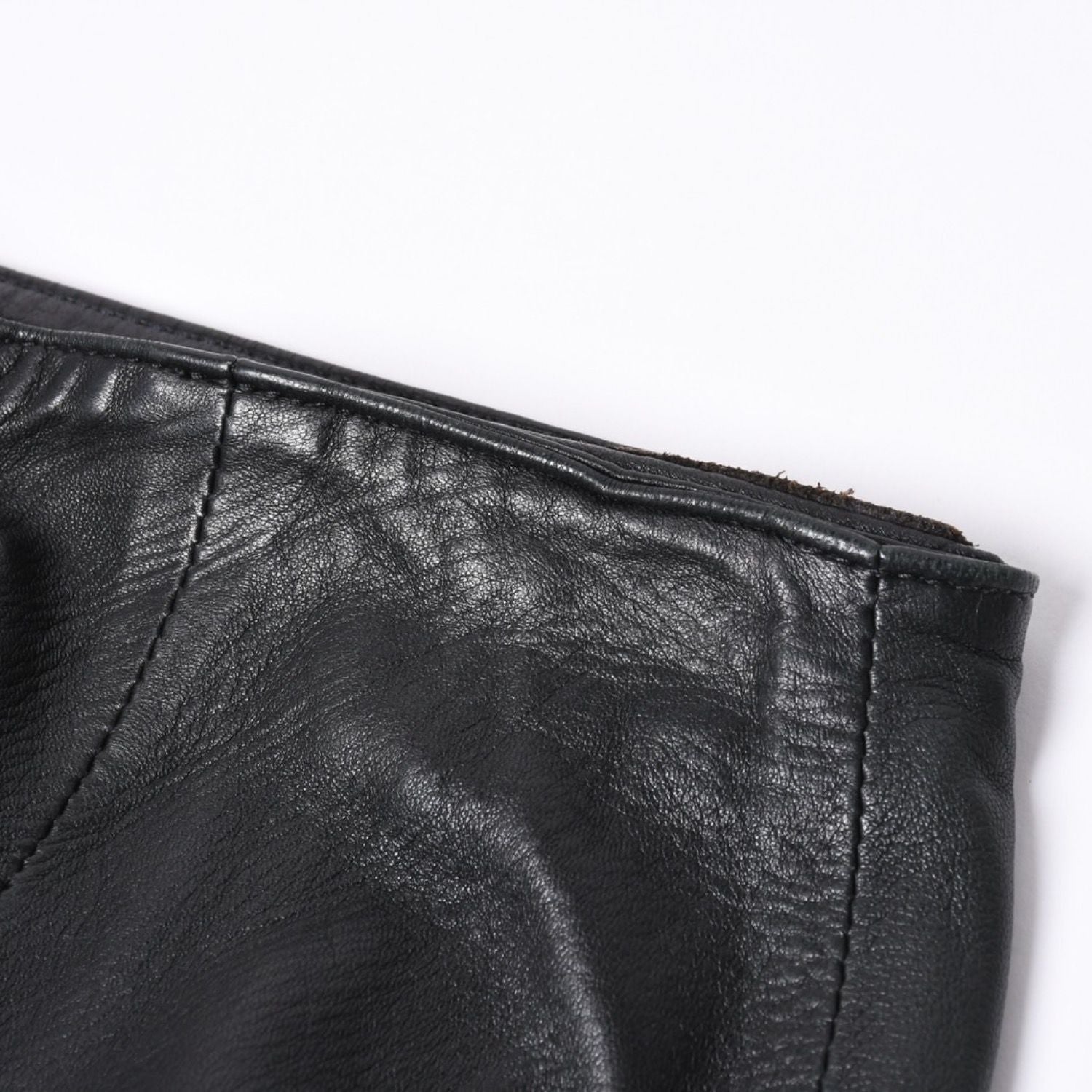 Chrome Hearts Half Dagger Zip Leather Skirt 26 Black 925 Sterling Silver — view 6