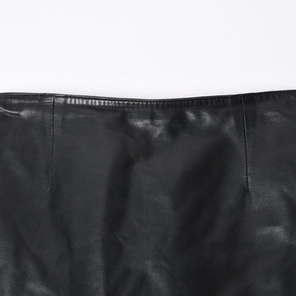 Chrome Hearts Half Dagger Zip Leather Skirt 26 Black 925 Sterling Silver — view 5