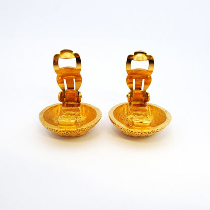 Chanel Earrings Vintage CC Logo Round — view 7